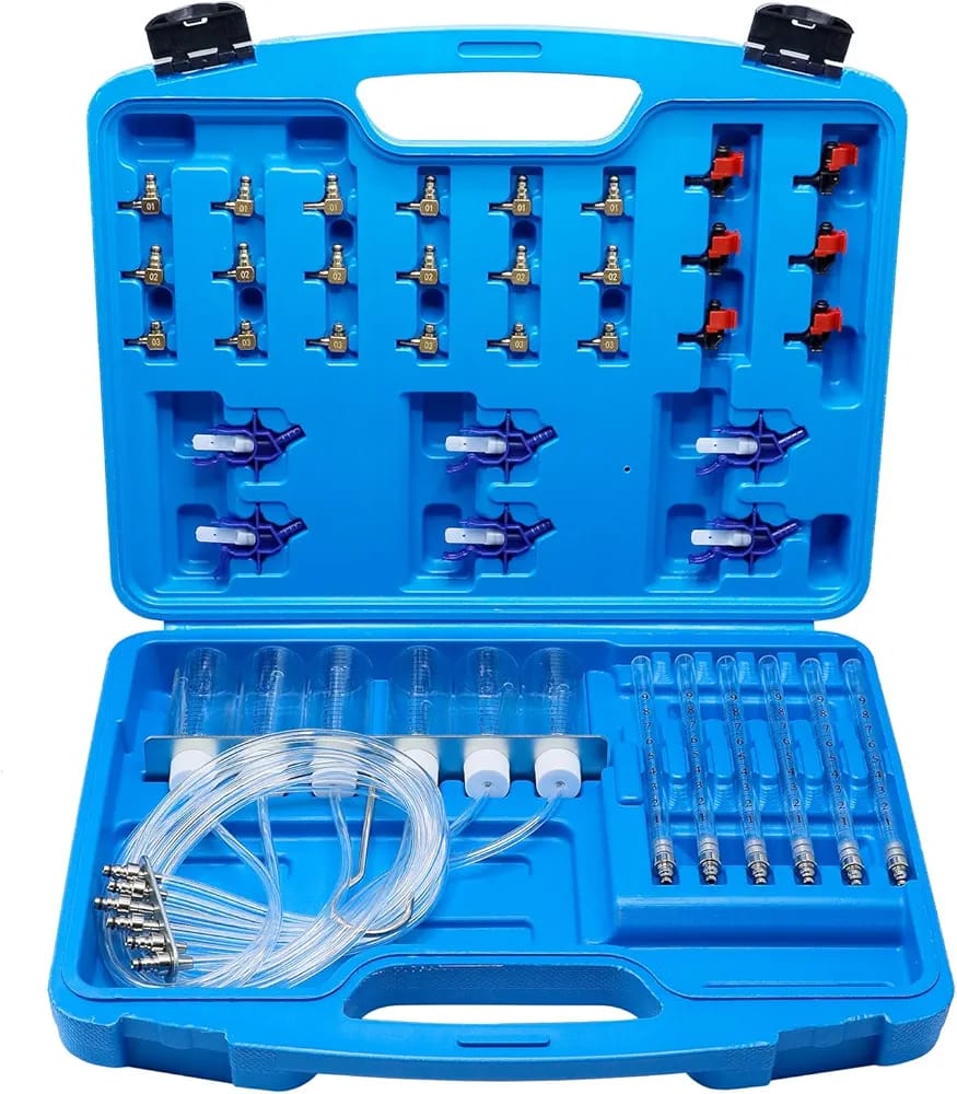 جهاز قياس رجوع الديزل للمبخّات (مسطرة فحص رجوع الإنجيكترات) CCLIFE مع 24 رأس