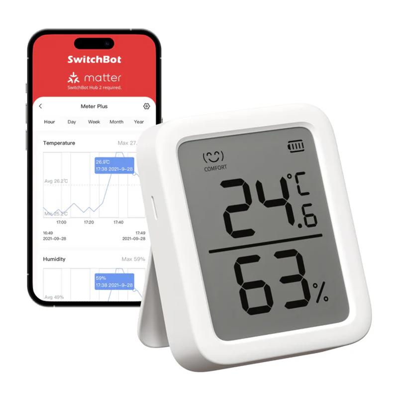 مقياس حرارة و رطوبة ذكي من سوج-بوت SwitchBot Meter Plus
