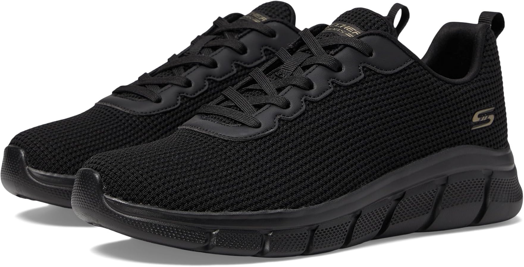 حذاء سكيتشرز Skechers BOBS Sport B Flex نسائي أسود قياس 37.5 (طول القدم 24 سم)