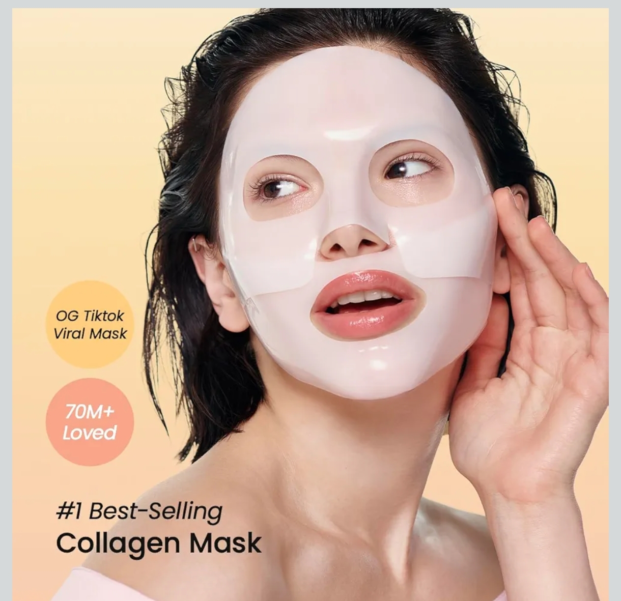 قناع الوجه Biodance Bio Collagen Real Deep Mask – مجموعة 4 قطع × 34غ
