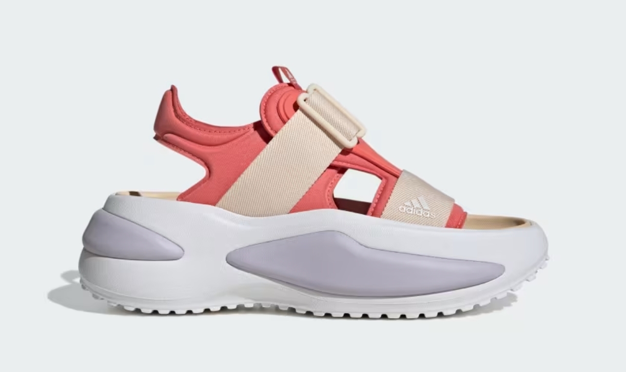 صندل أديداس لكلا الجنسين Mehana Sandals Adidas IG3537 لون وردي/أبيض/بيج مقاس 42 (طول القدم 26 سم)