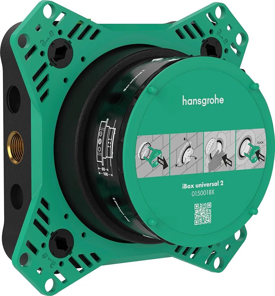 قاعدة تركيب مخفية Hansgrohe iBox Universal 2 للحمام والدش – موديل 01500180
