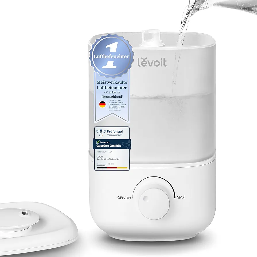 (مبخرة)مرطب هواء منزلي Levoit Top Fill Humidifier 2.5L White
