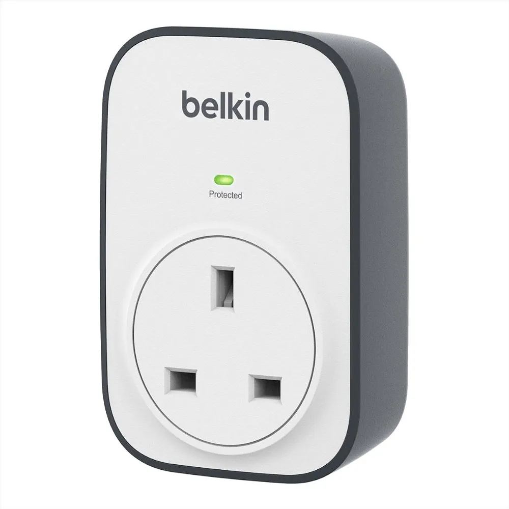 جهاز حماية من ارتفاع التيار الكهربائي Belkin – منفذ واحد – حماية حتى 306 جول