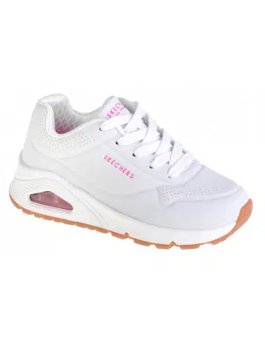 حذاء سكيتشرز الأبيض للأطفال – Skechers Uno Stand On Air 310024L-WHP (قياس ٢٨.٥ – طول القدم ١٨ سم)