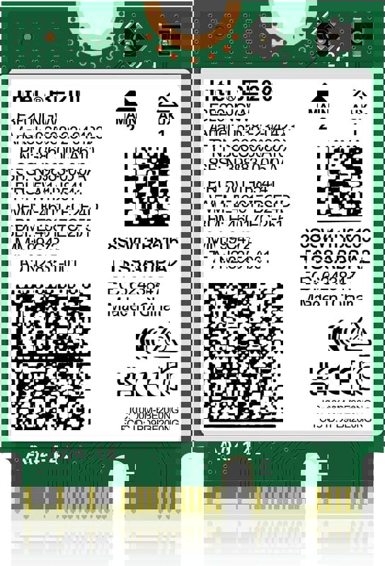 واي فاي 7 بلوتوث 5.4 ادابتر WiFi 7 Wireless Card Intel BE200 NGW, Bluetooth 5.4