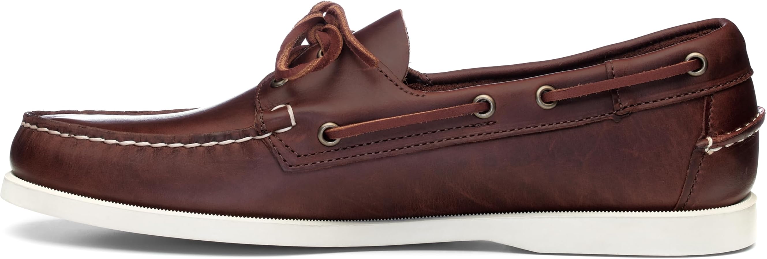 حذاء Sebago Docksides Portland الرجالي – جلد طبيعي (بني) مقاس 45