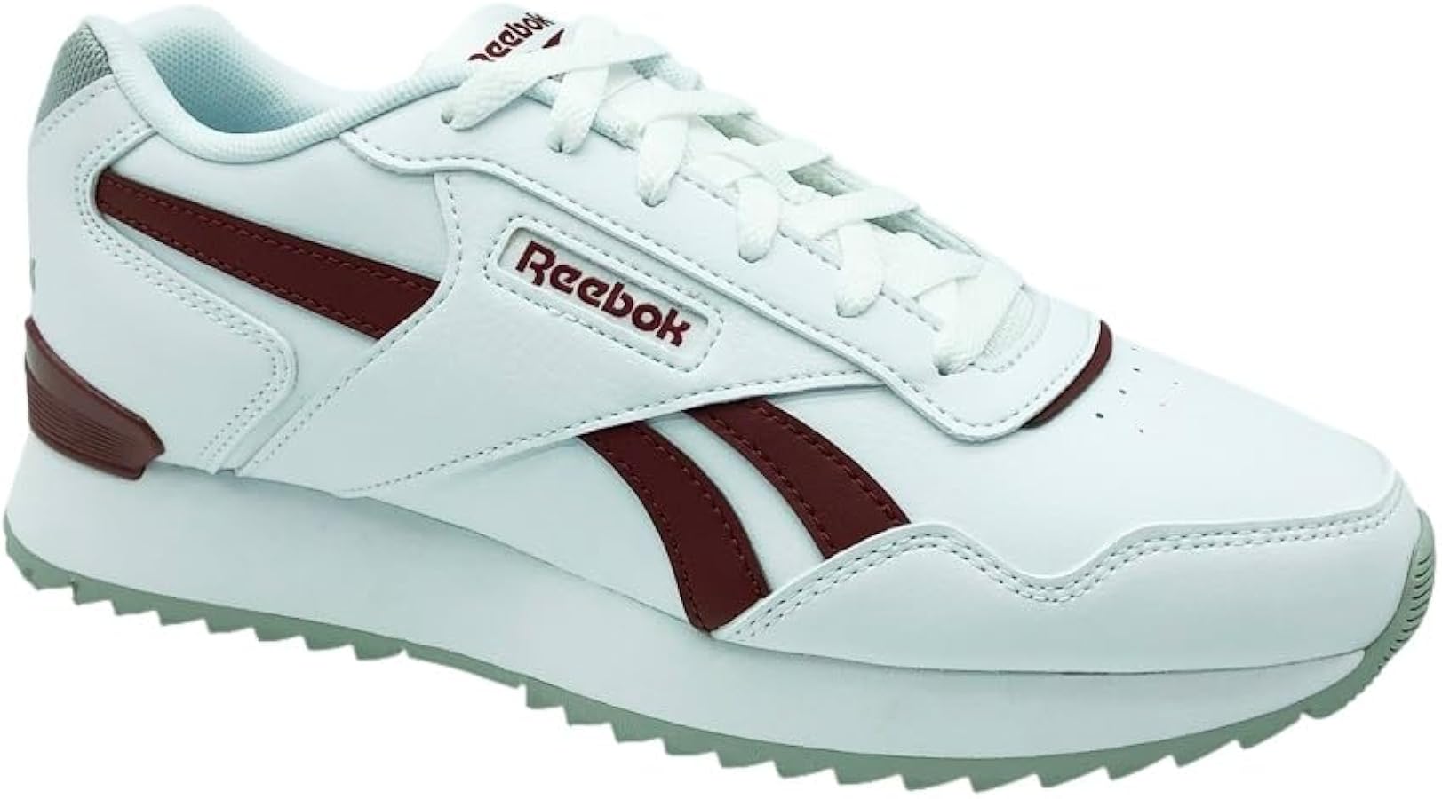 حذاء رجالي Reebok Glide Ripple Clip White Rich Maroon Grey 1 قياس 44.5 طول القدم 29 سم