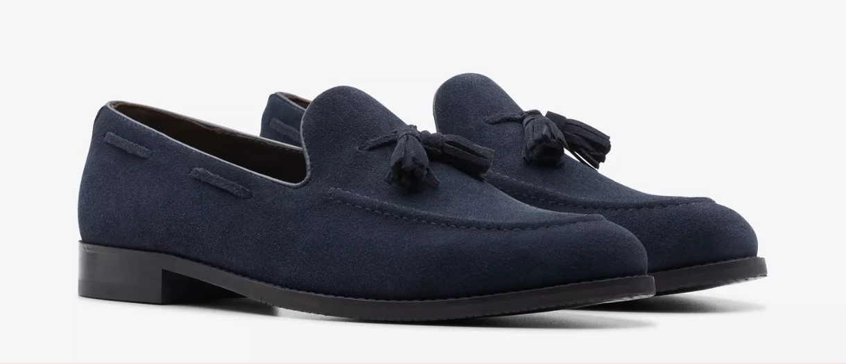 حذاء كلاركس الرجالي الرسمي – Clarks Craft Arlo Trim كحلي (قياس 42.5 – طول القدم 26.5 سم)