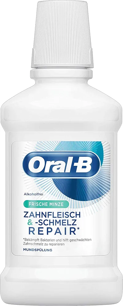 غسول الفم أورال-بي إصلاح اللثة والمينا – نكهة النعناع المنعش (Oral-B Gums & Enamel Repair – Fresh Mint)