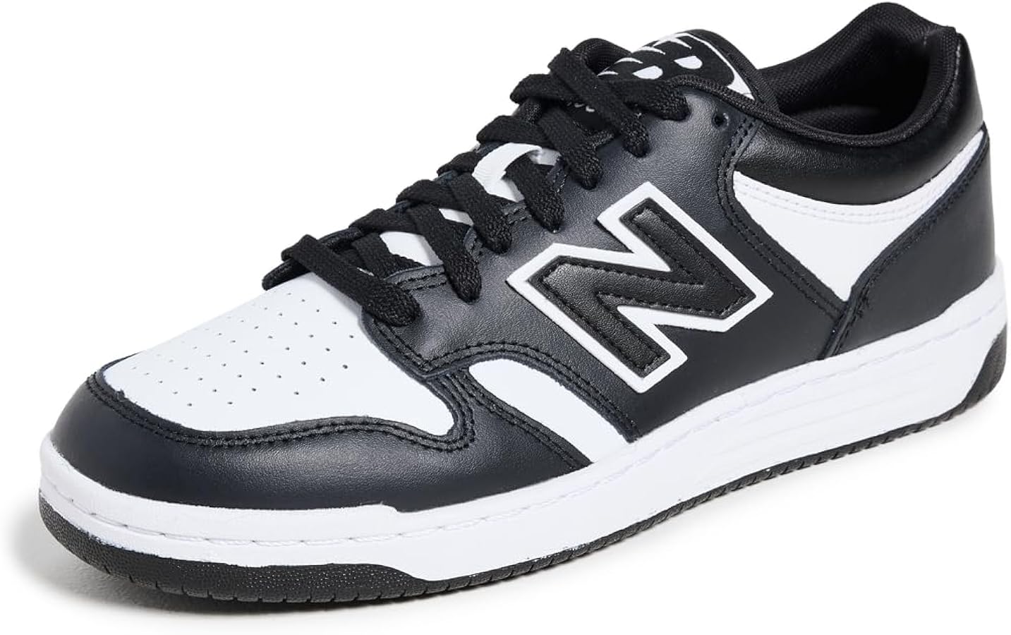 حذاء رياضي New Balance BB480 أبيض/أسود قياس 46.5 طول القدم 30 سم