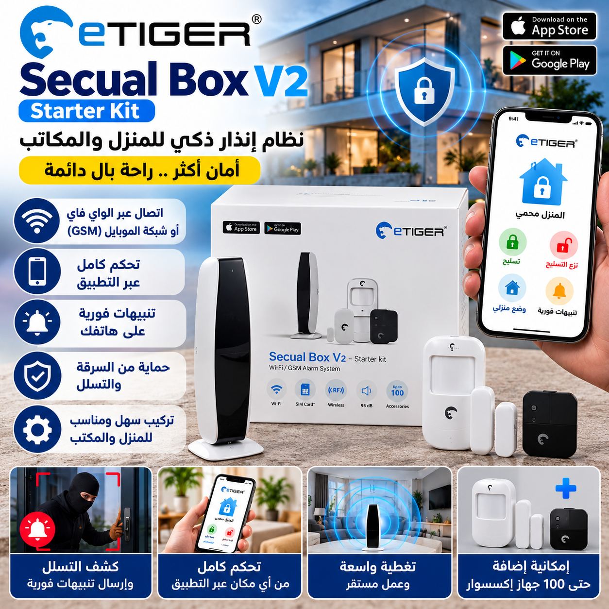 نظام حماية المنازل والمكاتب eTIGER