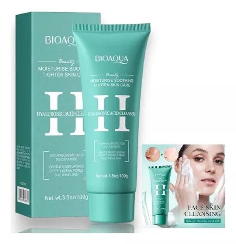 غسول الوجه بحمض الهيالورونيك من Bioaqua – ترطيب، تهدئة، وتنظيف عميق في خطوة واحدة