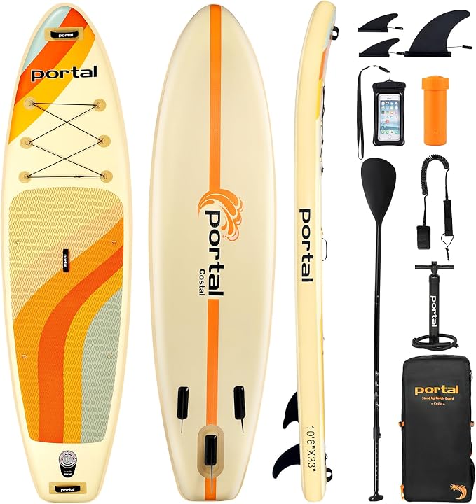 لوح التجديف القابل للنفخ Portal Stand Up Paddle Board موديل FL-SP-305-BG-1