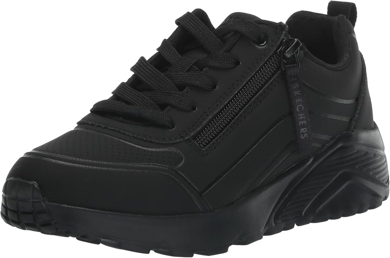 حذاء بناتي Skechers UNO Lite Easy Zip Black قياس 37 طول القدم 23.5 سم