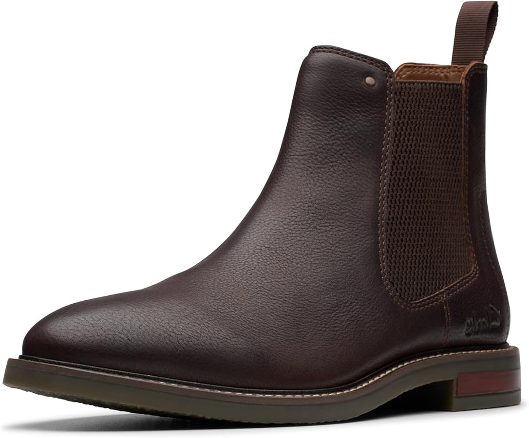 بوت رجالي Clarks Jaxen EasyChelsea Brown Tumbled قياس 41.5 طول القدم 26 سم