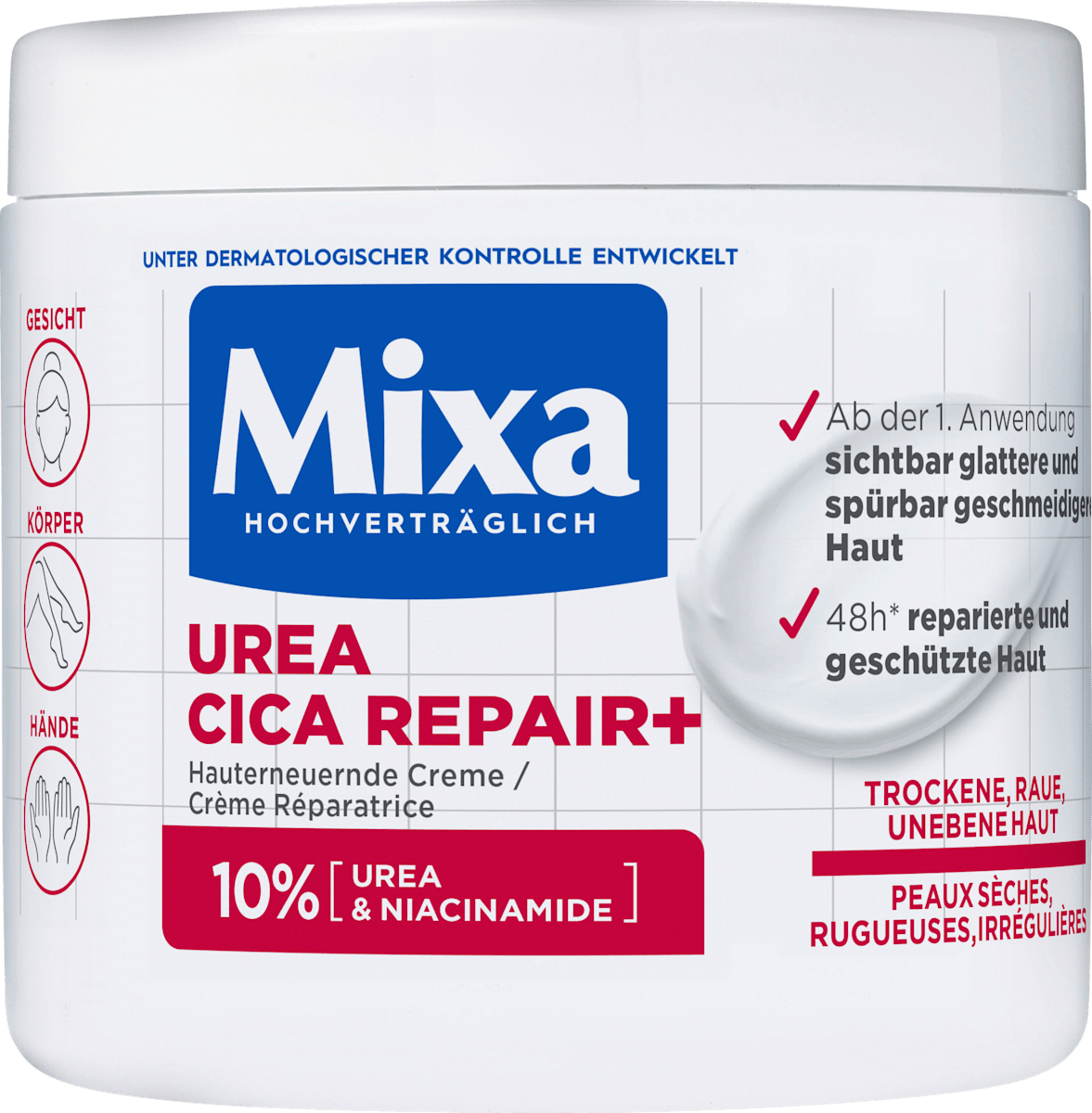 💧 كريم Mixa Urea Cica Repair 10% (400 مل)