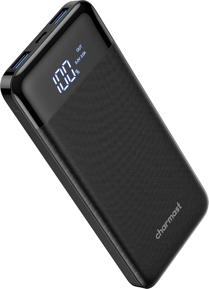 باور بانك Charmast 10400mAh – شحن سريع مع شاشة رقمية و3 مخارج