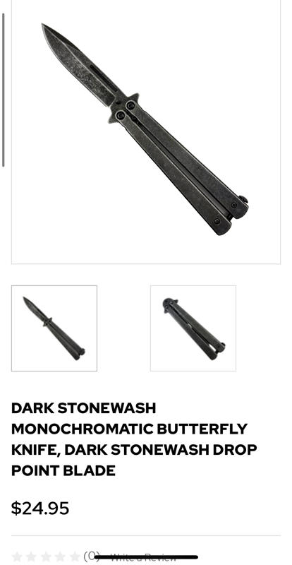 DARK STONEWASH فراشه /بترفلاي 