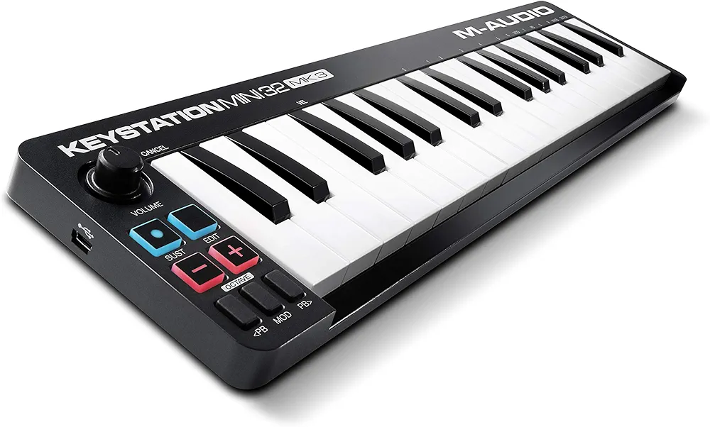 كيبورد ميدي مصغر 🇺🇸 M-Audio Keystation Mini 32 MK3 USB MIDI Controller