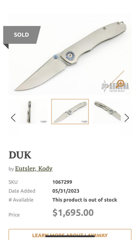 DUK by Eutsler Kody من التيتانيوم 