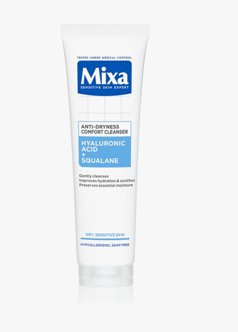 غسول تنظيف الوجه مكسا Mixa Anti-Dryness Comfort Cleanser – برائحة لطيفة – 150ml